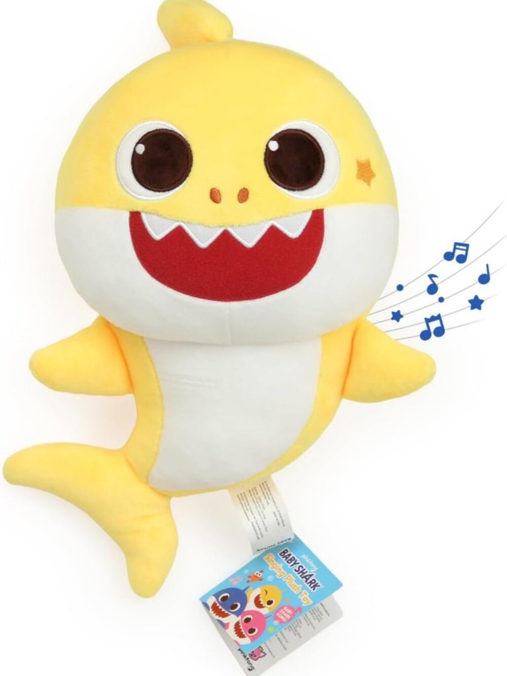 Interactive Musical Baby Shark Plush Toy - 13" Soft Stuffed Animal, Washable